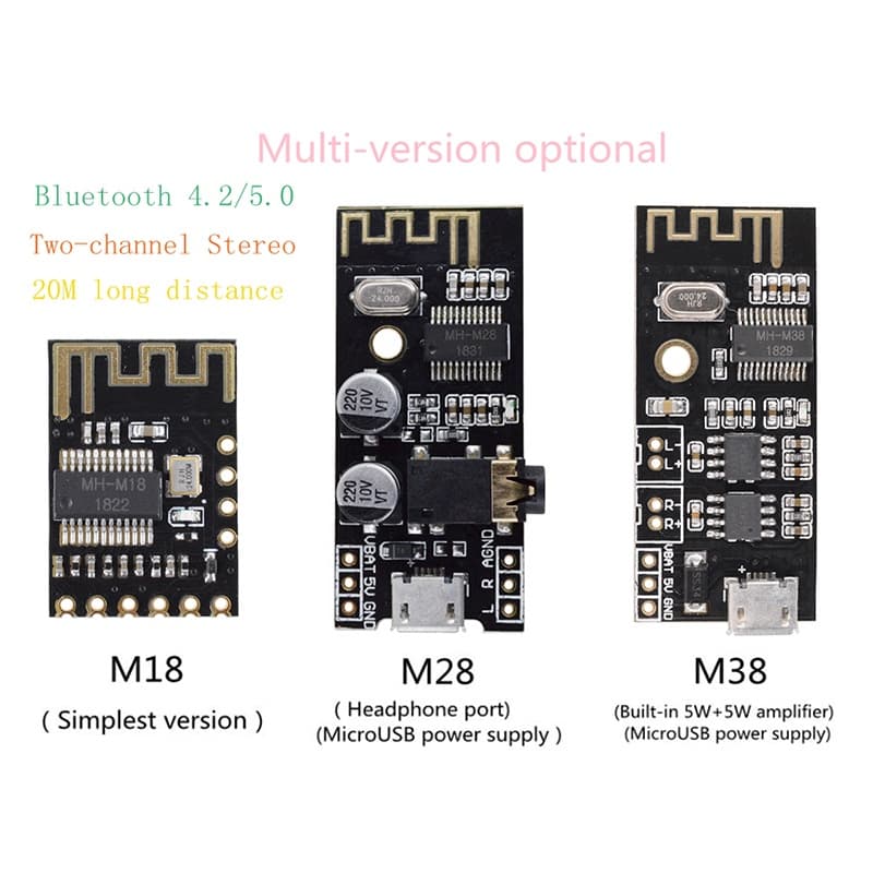 MH-MX8 Módulo De Áudio Sem Fio Bluetooth 4.2 Estéreo Perdas Alta Fidelidade Modificação DIY Placa Decodificadora MP3