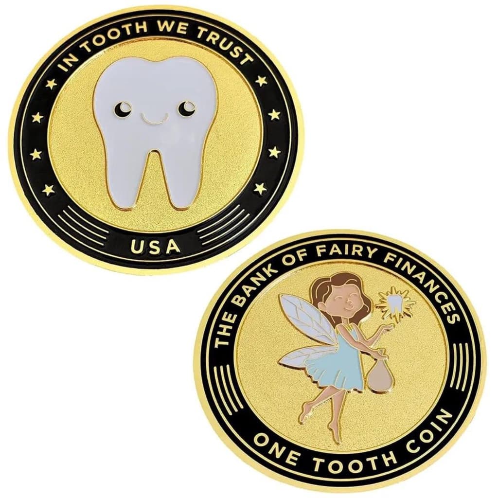 Moeda Coin Fada Do Dente Leite Tooth Fairy Case Acrílico
