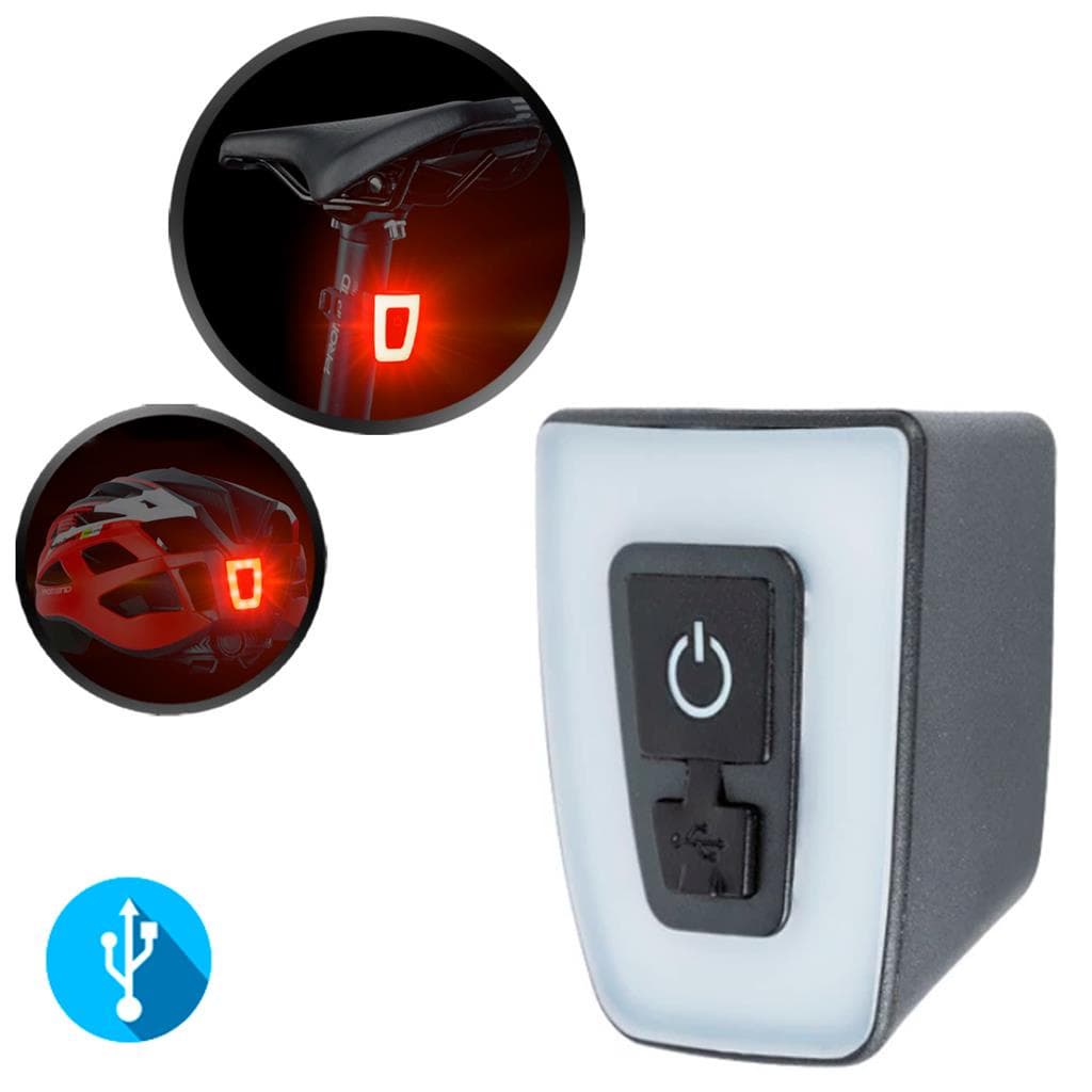 Lanterna Traseira Para Bike  Led Vermelho Recarregavel Usb A Prova D'agua Bicicleta Ciclismo Mtb