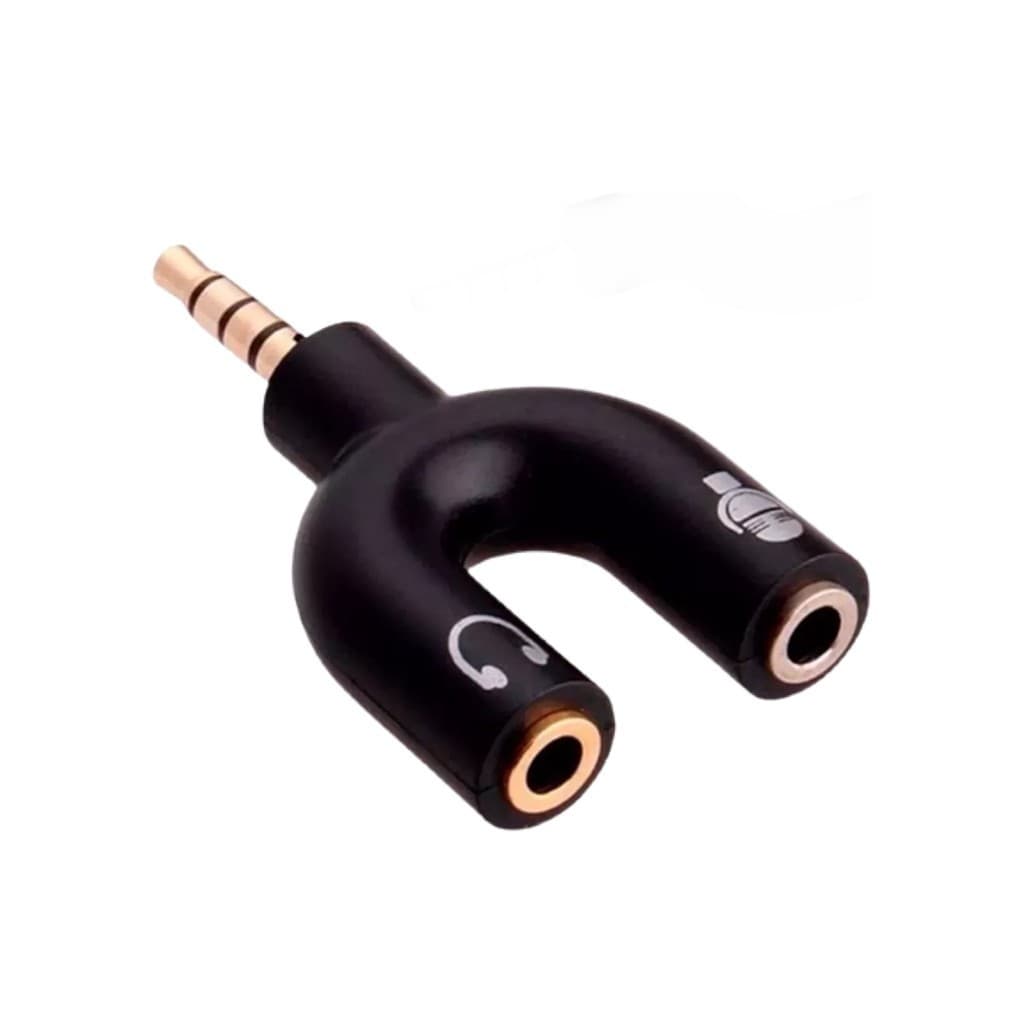 Adaptador P2 Femea Fone/microfone x  P3 Macho para notebook