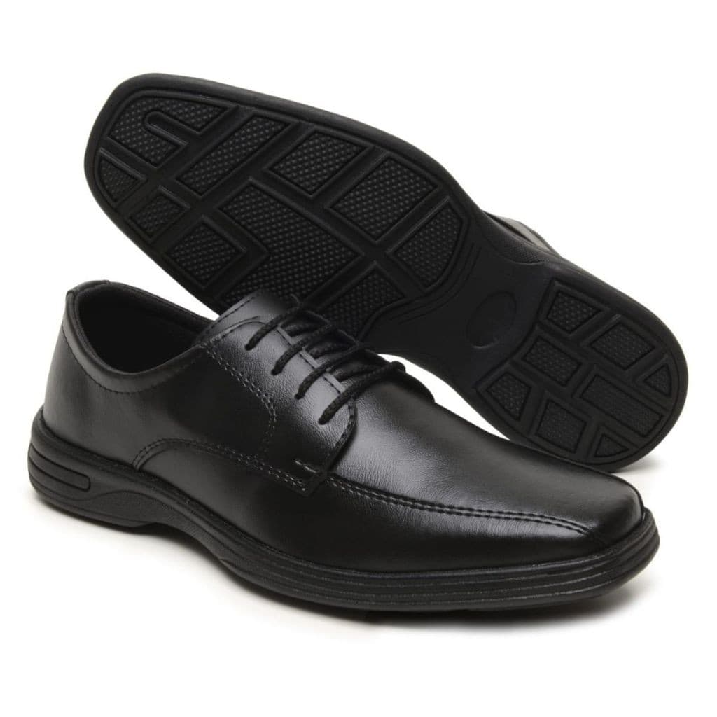 Sapato Social Couro Ortopédico Masculino Elegante Pronta Entrega Promoção