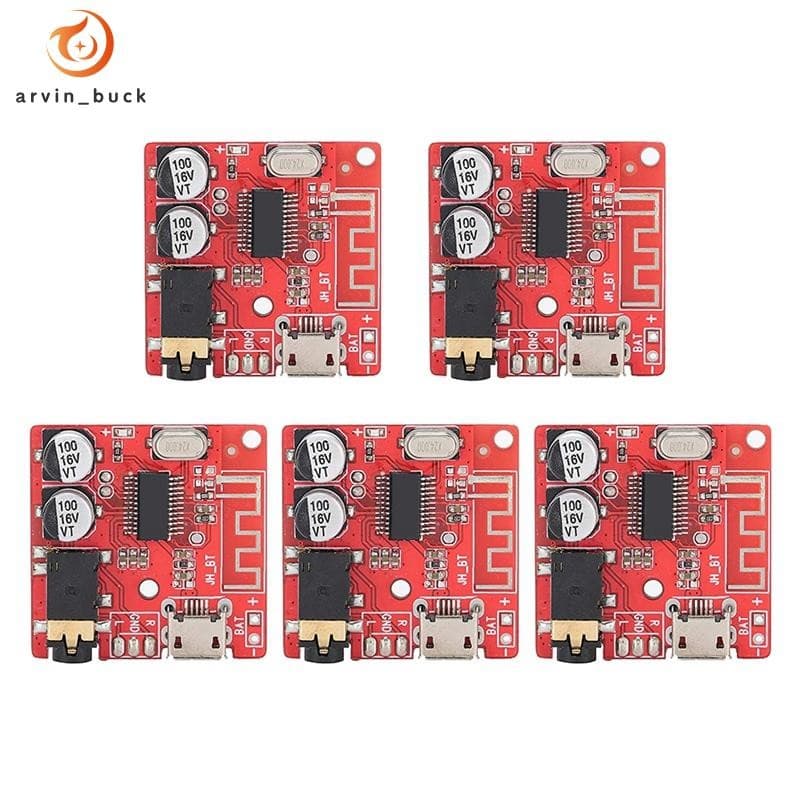 5 Pçs DIY Bluetooth 5.0 Placa Receptora Decodificadora Sem Perdas Módulo De Música Estéreo Fio , Amplificador De Alto-Fa