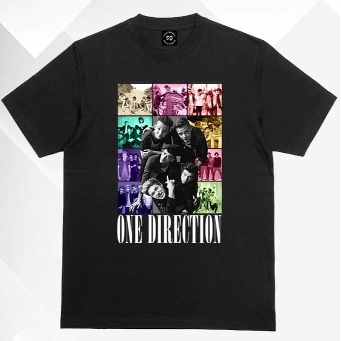 Camiseta Shirt One Direction Autógrafos Banda Pop Unissex Music ref 09 ...