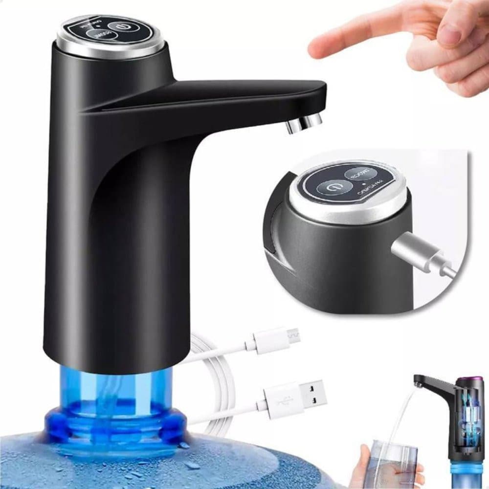Bomba Elétrica De Galão Universal Com Carregamento USB Para Galão Garrafão De Água