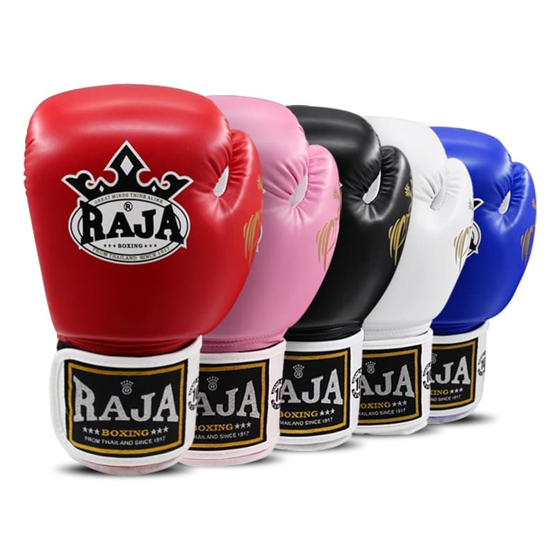 Luvas de Boxe Raja Luvas de Muay Thai Homens Adultos Mulheres Lutam Sanda Competição de Luta Treinamento Sacos de Areia Luvas Profissionais Muay Thai