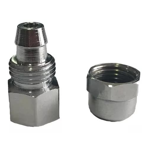 Adaptador Purificador Europa Electrolux Ibbl Consul Brastemp Filtro Mangueira Com Engate Rápido D=6mm X Rosca 1/4