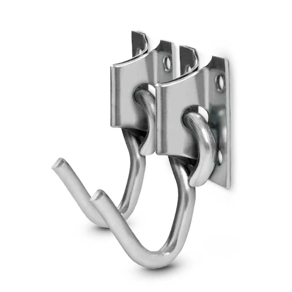2 Gancho de Rede Parafusar Aço Inox Resistente Reforçado