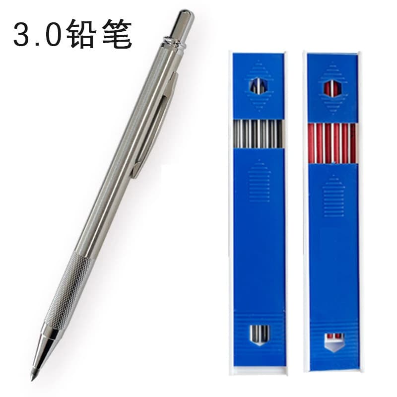 3.0MM núcleo grosso de aço inoxidável Metal lápis mecânico engenharia desenho arte pintura lápis mecânico caneta para tr