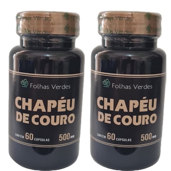 Chapéu de Couro PREMIUM – 60 Cápsulas - Folhas Verdes