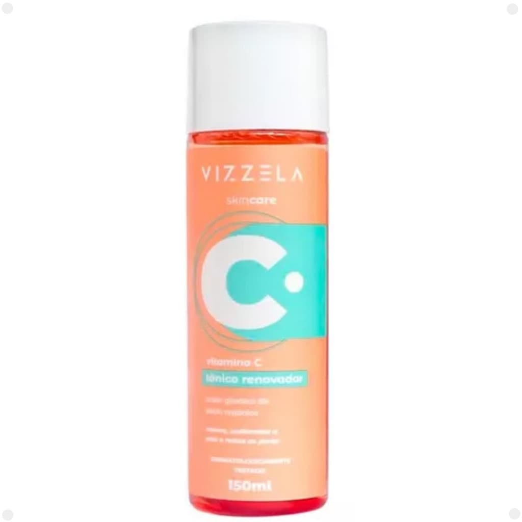 Tônico Loção Facial Revitalizante Vitamina C Vizzela 150ml
