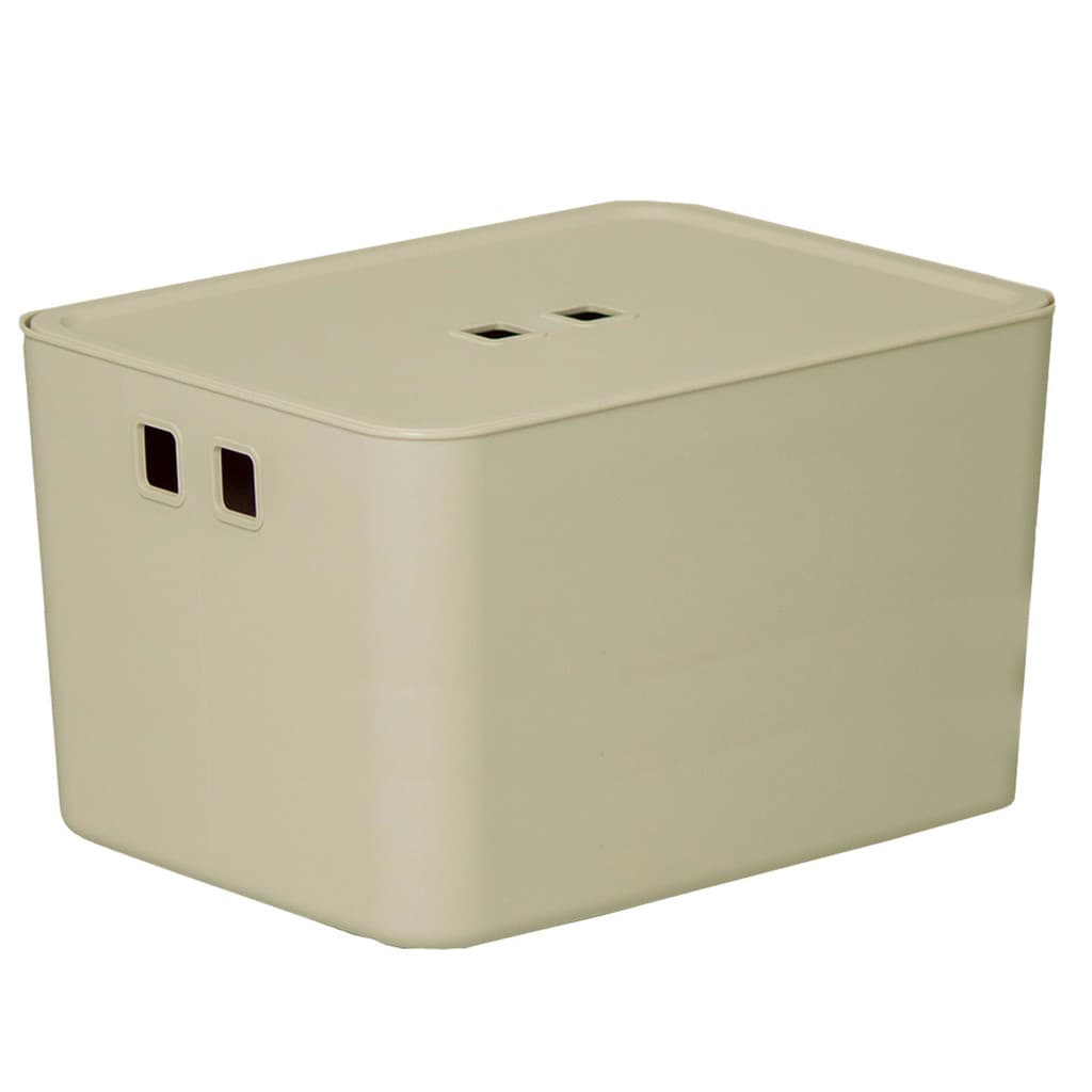 Organizador C/ Tampa 49x35x24 Cm Fly 36,2 Lts Creme