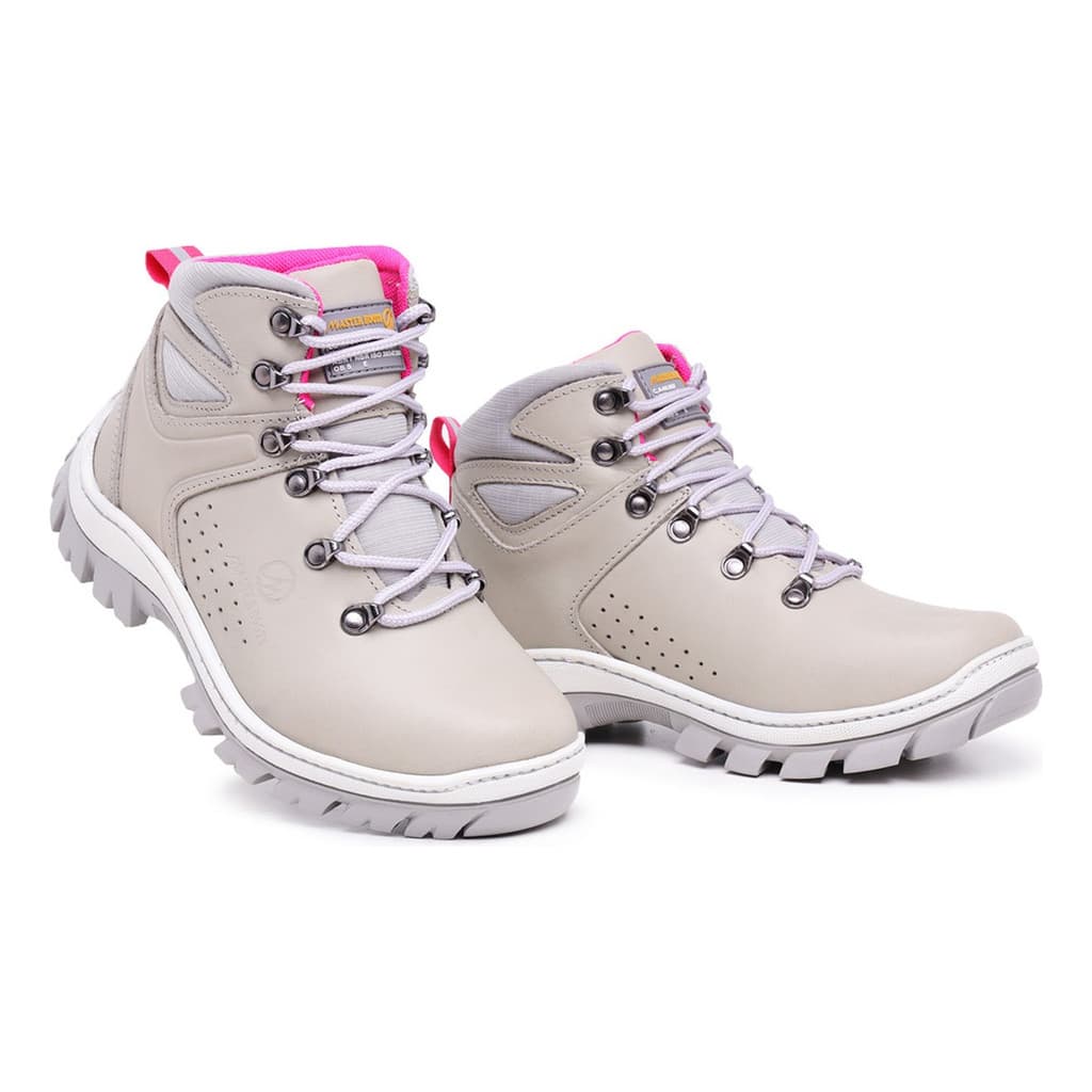 Bota Coturno Master Boots Em Couro Com C.a Palmilha Gel Top