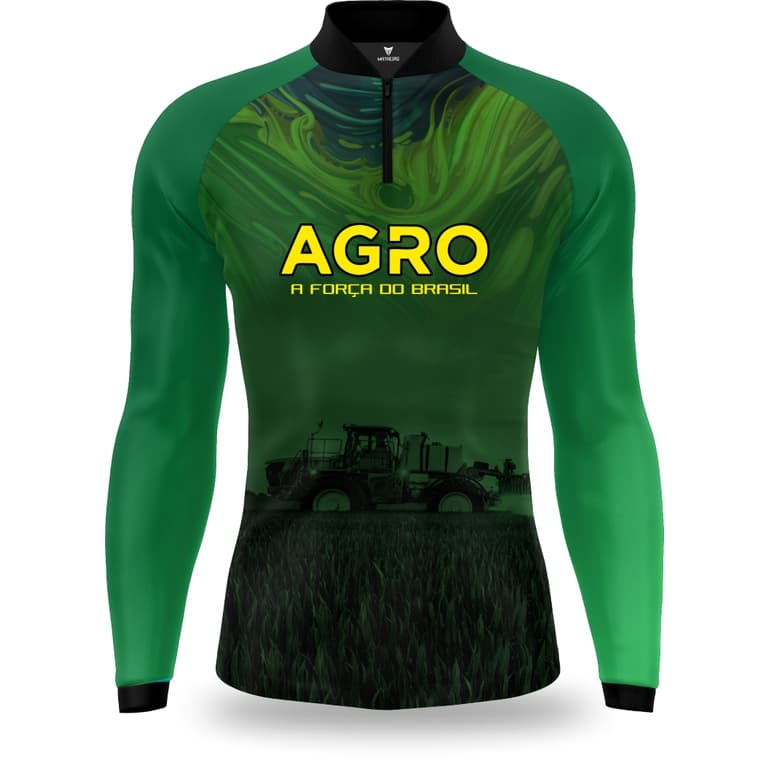 Camisa Agro Proteção UV50 Matreiro Dark Green Agropecuária