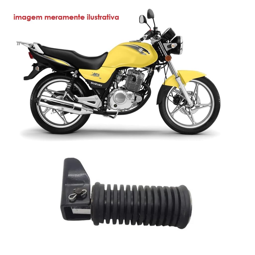 Pedaleira Traseira Com Suporte Moto Suzuki Yes 125 Unidade