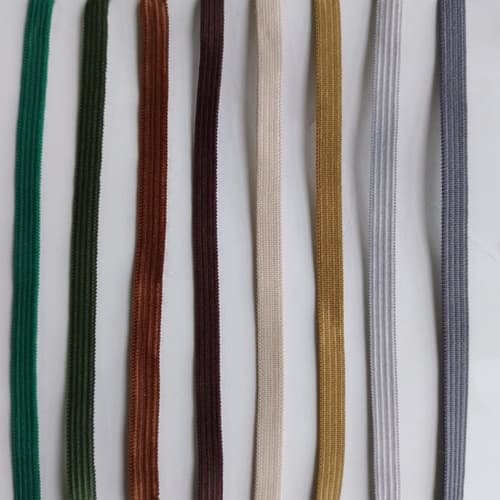 Kit Elástico Chato 5 Mm 8 Cores Com 10 metros por cor