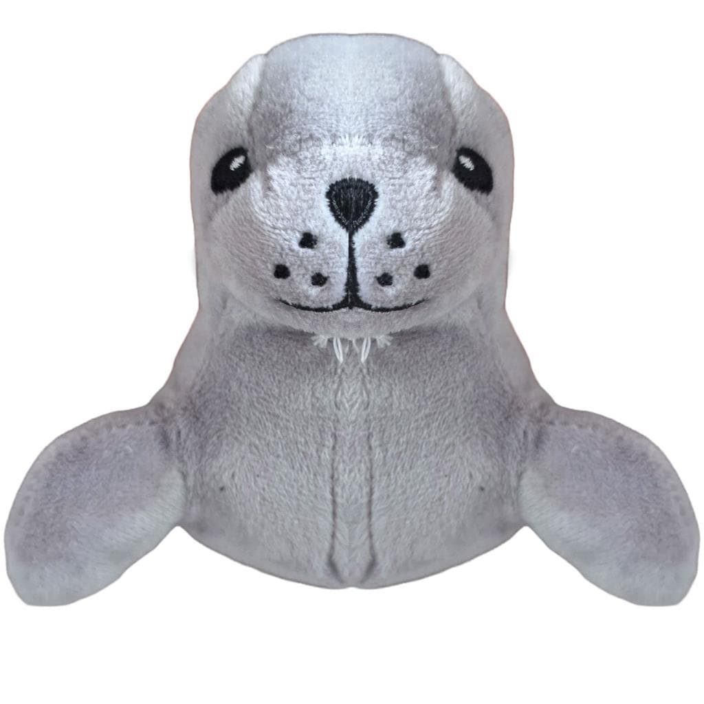 Mordedor Foquinha de Pelucia com Apito Sonoro Brinquedo para Cachorro Adulto ou Filhote Pequeno