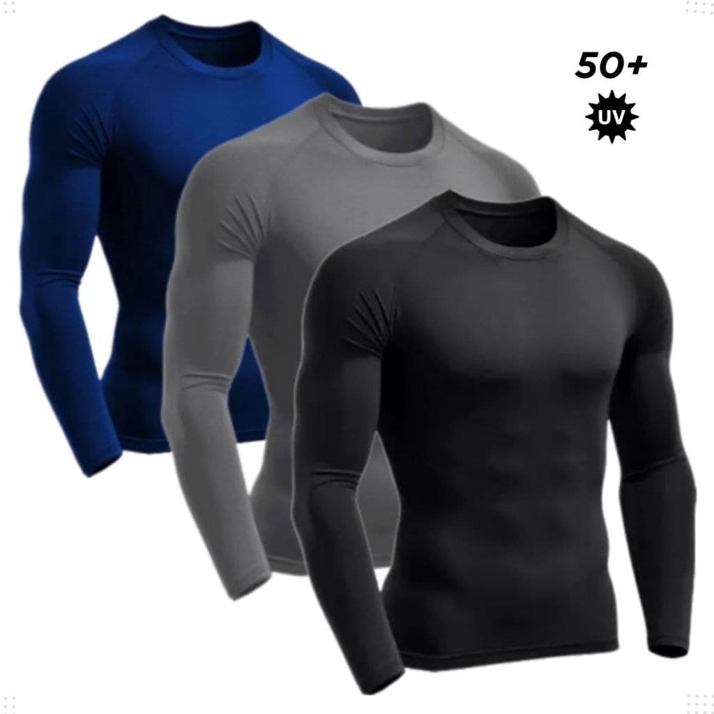 Camisa Proteção Solar Uv+50 Camiseta Segunda Pele Térmica Promoção Premium Várias Cores