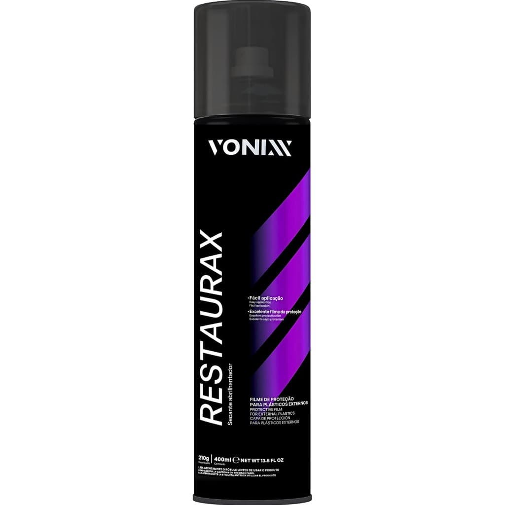 Restaurax Restaurador Plástico Automotivo Aerossol Vonixx