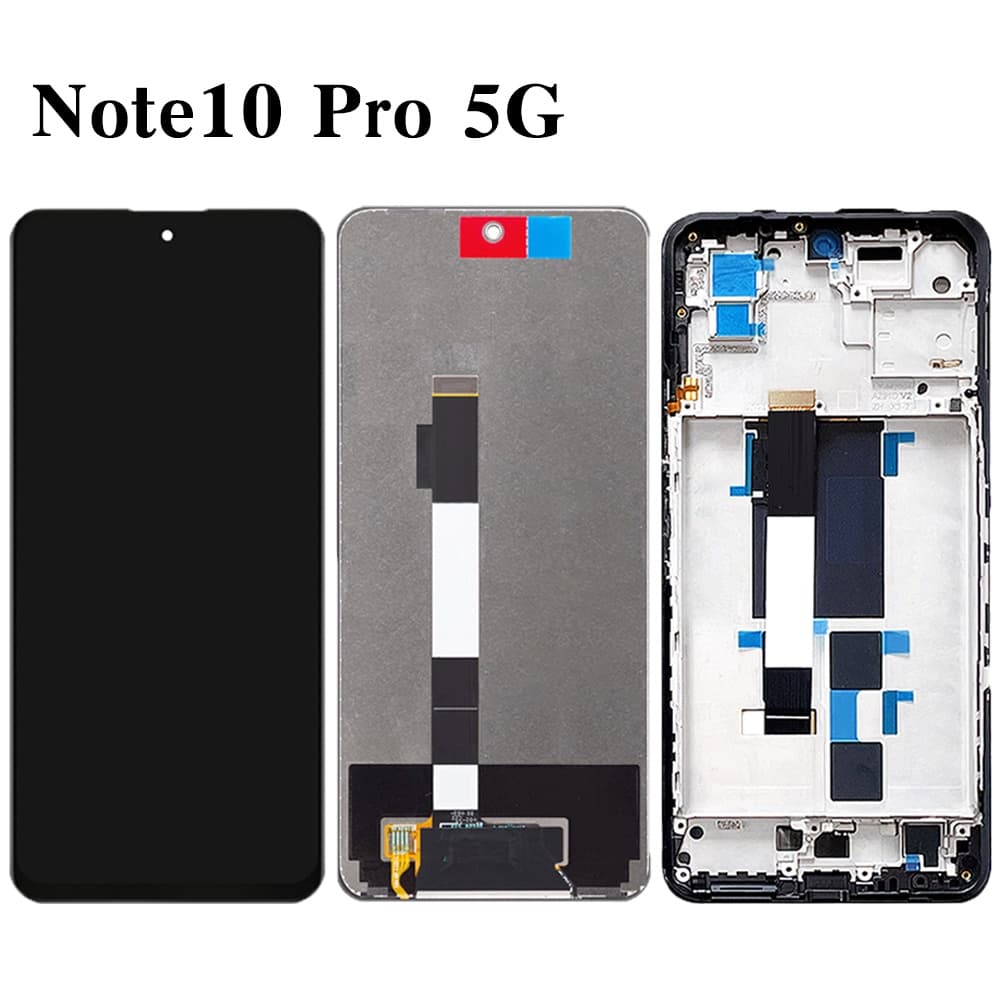 6.6" Vivid Tela Para Xiaomi Redmi Note 10 Pro 5G Frontal Display Lcd Poco X3 GT Compativel 21061110AG Nova Lcd Com Aro