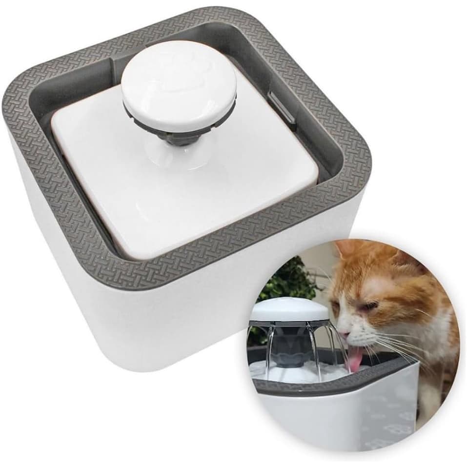 Fonte Bebedouro Gatos Cães Automático Com Filtro USB Bivolt 2,5 Litro