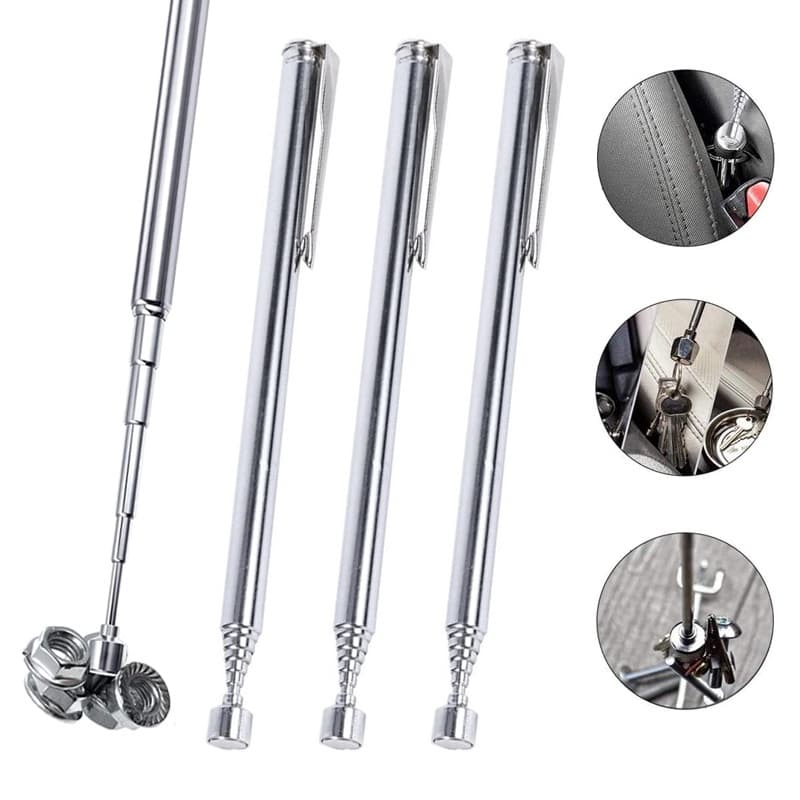 1/2/3PCS Mini Caneta Magnética Telescópico Prática Portátil pegando parafusos porca parafuso