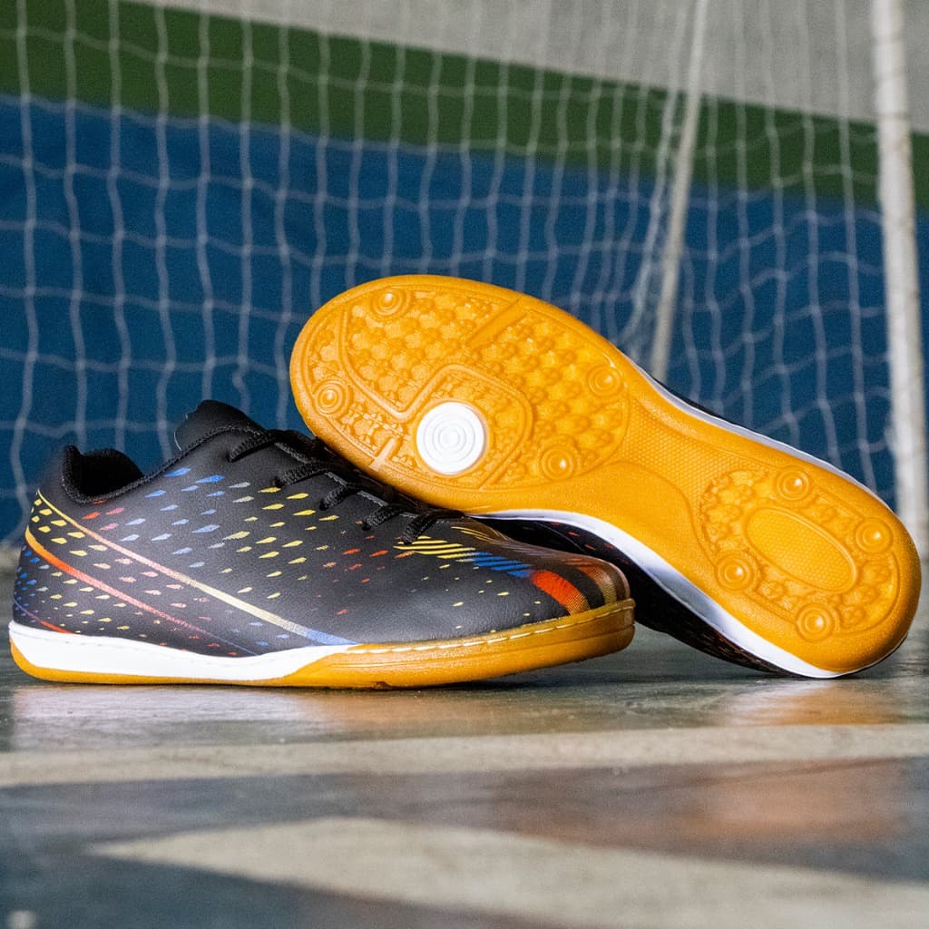 Chuteira Futsal Masculino e Feminino Antiderrapante Reforçado Confortável Lançamento Unissex