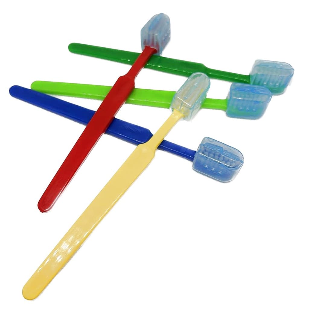Kit 200 Escova Dental Infantil Macia com Protetor de Cerdas