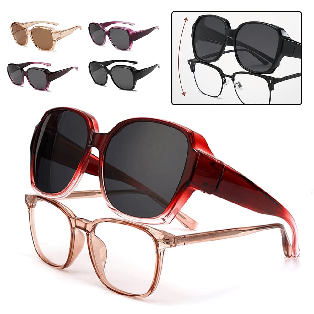 Design Vintage Fit Over Glasses Óculos De Sol Eyewear Moda Solar Portátil