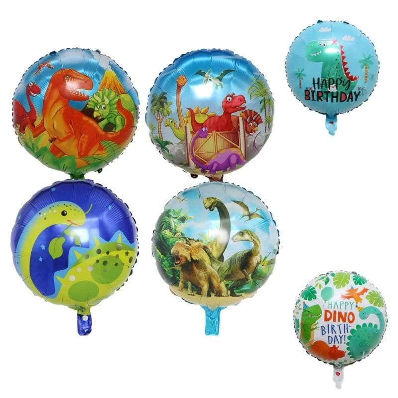 18 polegadas cartoon dragon girafa folha de alumínio balão / dinosauro parque aniversário festa decoração