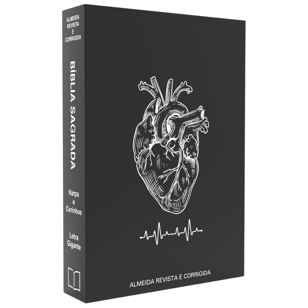 Bíblia Sagrada | Letra Grande | Harpa & Corinhos | Capa Brochura | RC | Coração Entregue