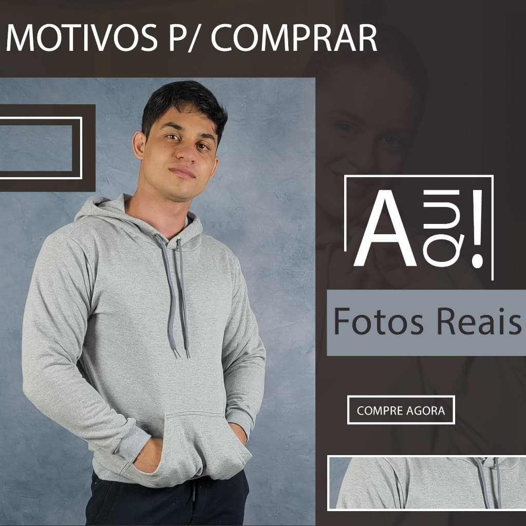 Blusa Moletom Canguru Liso Cinza Mescla Masculino e Feminino Unisex Sem Estampa 60% Algodão Envio Imediato