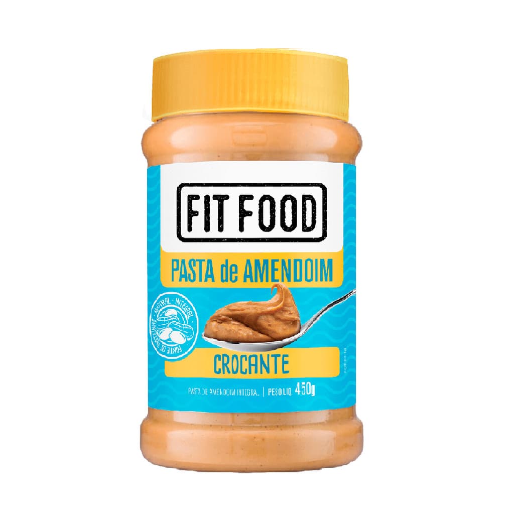 Pasta De Amendoim Crocante 450g - Fit Food
