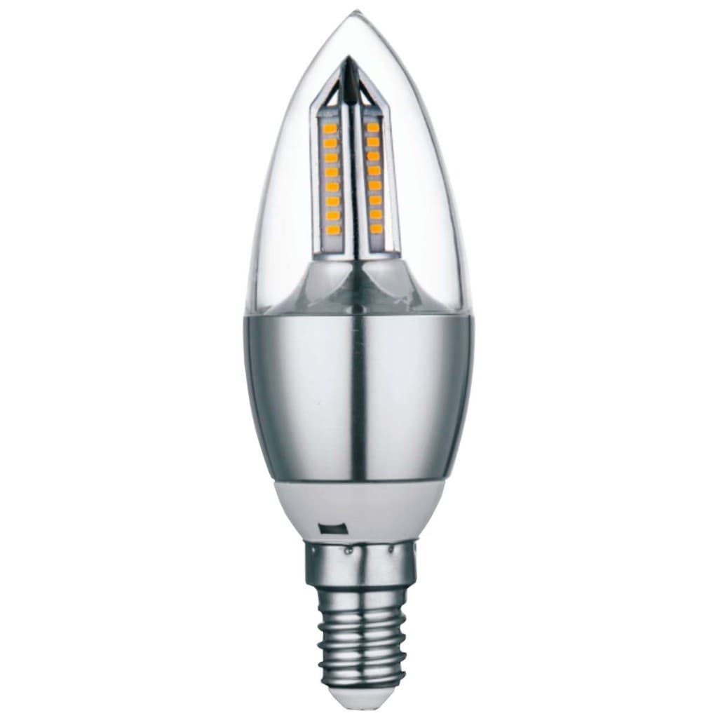 KIT 4 Lâmpada Vela Led 4w E14 Branco Quente ou Branco Frio Para Lustres e Pendentes