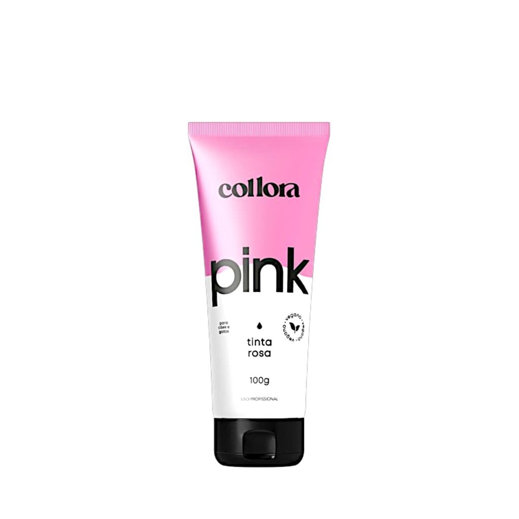 Coloração Pet Tinta Rosa Collora 100g Bubbles Banho e Tosa/Petshop