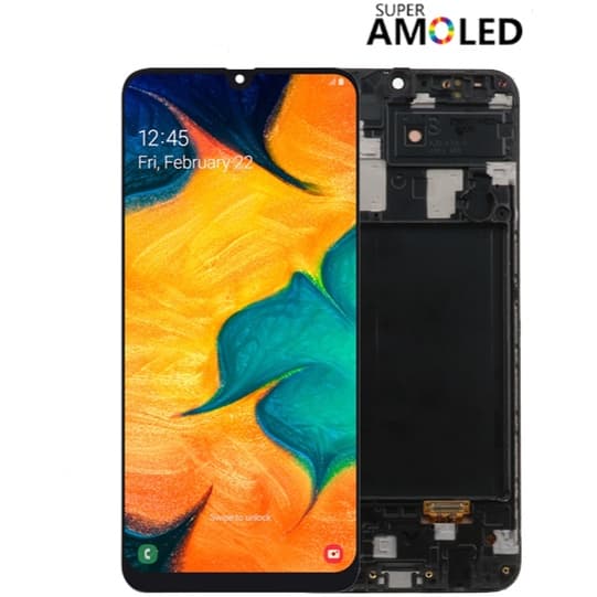 6.4" Super Amoeld A30&A50&A50S Frontal Tela Oled Touch Display A305 A505 A507 Incell&Oled Com Aro