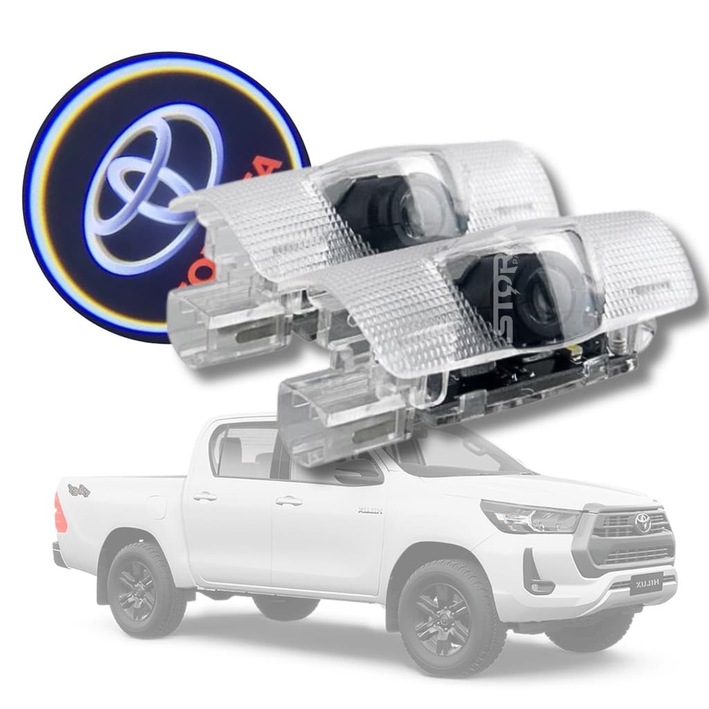 Luz de Cortesia Porta Toyota Hilux Ano 2016 A 2024 Lâmpada Chão Led Iluminação Tdi Srx Srv 2.8 Sr