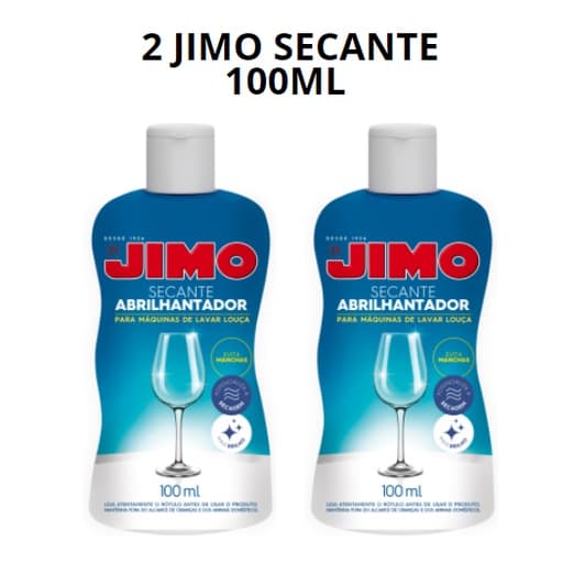 KIT COM 2 Jimo Secante Abrilhantador para LAVA LOUÇAS 100ml