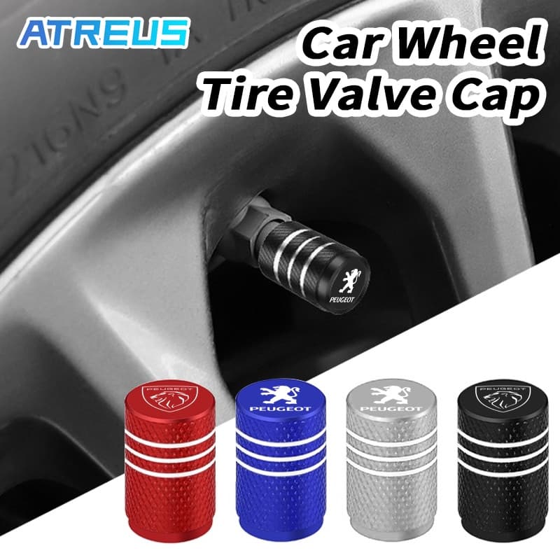 4 Pcs Peugeot Tampas Da Válvula Do Pneu De Carro Peças De Metal Automotivo Carro Acessórios Para Peugeot 206 208 207 307 308 2008 3008 508 408 5008 406