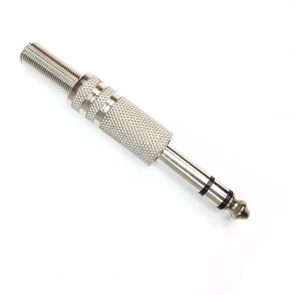 PLUG PINO P10 ESTEREO METALICO COM MOLA