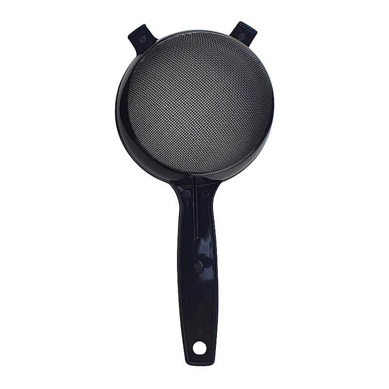Peneira de Plástico Pequena  12 cm Preta