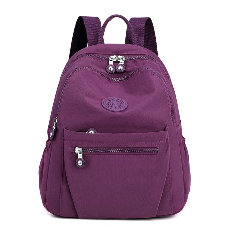 Mochila Feminina Pano Nylon Mochila Fashion Casual Antifurto Multifuncional