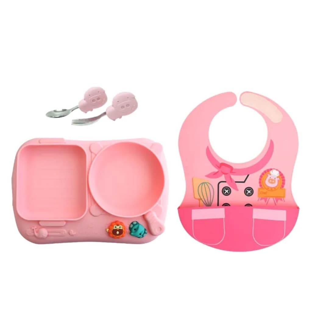 Kit de Alimentação P/ Criança Chef Marcus & Marcus Rosa