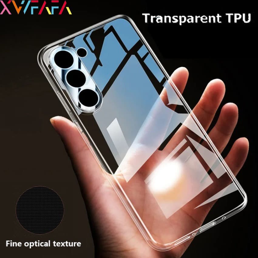 Para Samsung S23 FE A15 A05 A05S M34 F14 M53 M33 5G Capa De Telefone Ultra Fina E Transparente Traseira De Silicone TPU Macia