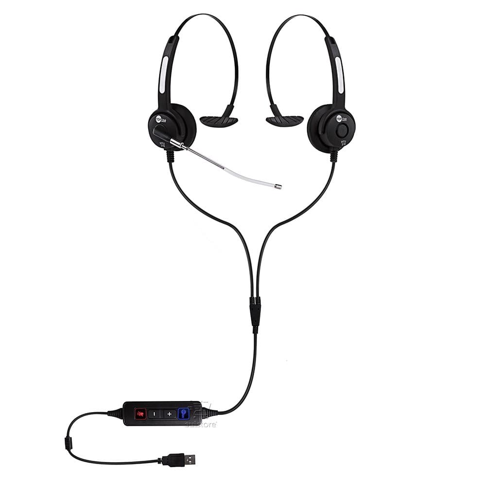 Headset USB HTU-310 KIT De Monitoramento Call Center Help Desk Treinamento de Funcionário Top Use