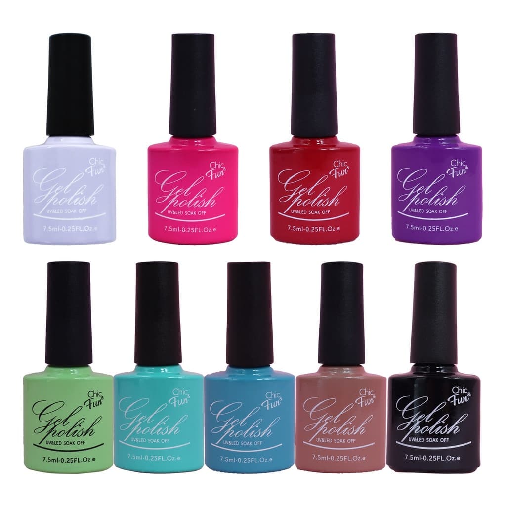 9 Esmalte Em Gel Led/uv Esmaltes Polish Gel Kit Unhas De Gel