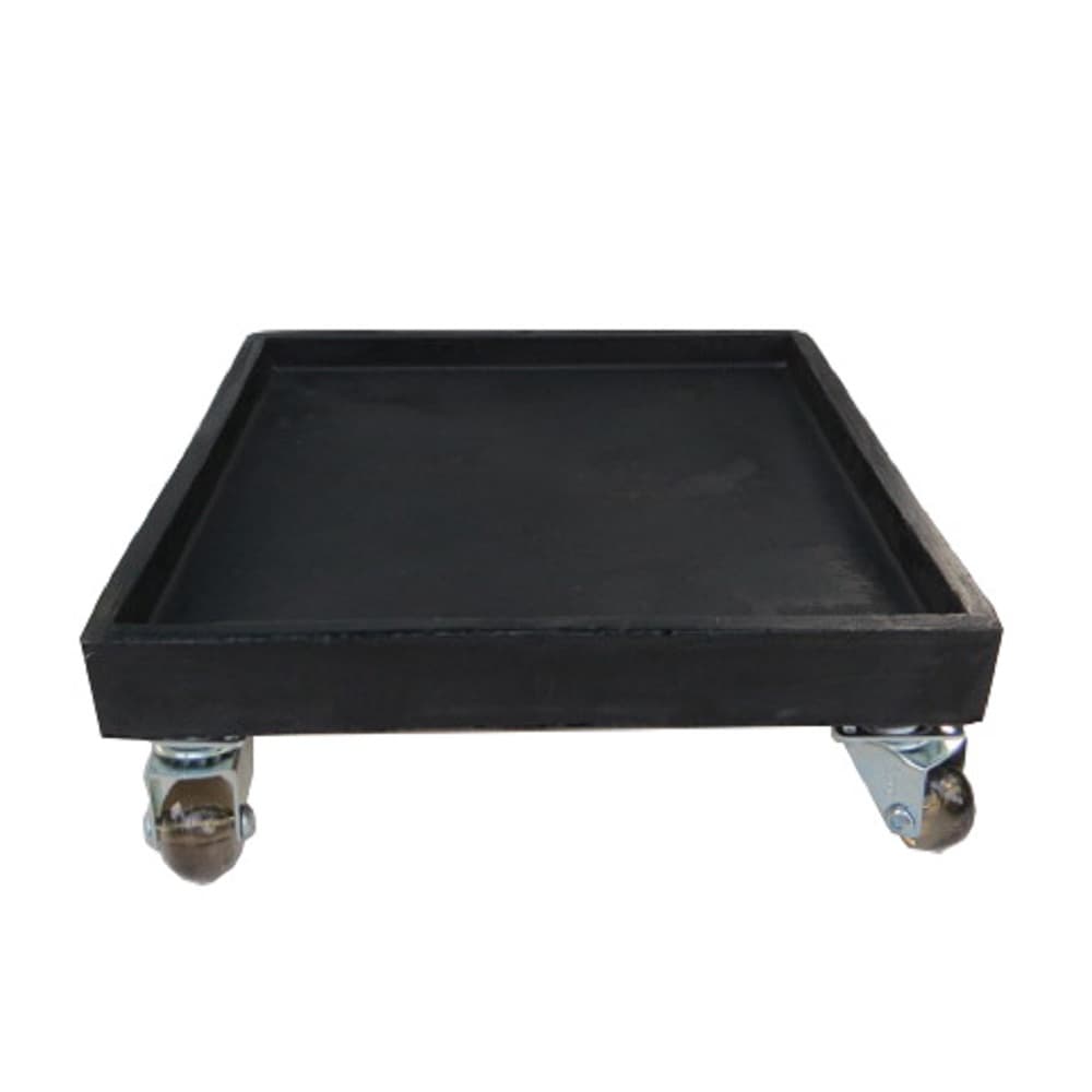Suporte Prato Vaso Com Rodízios Silicone 30x30 Quadrado
