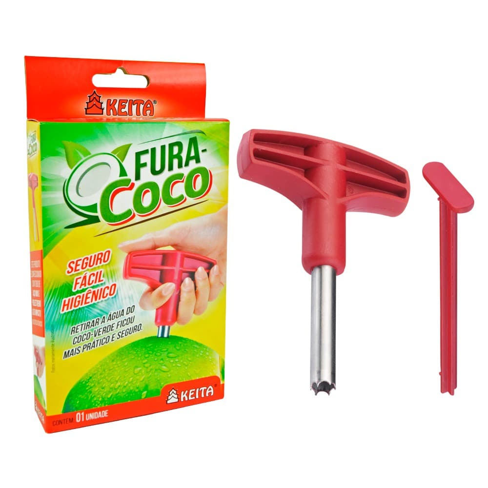 Fura Coco Furador Perfurador Prático Keita