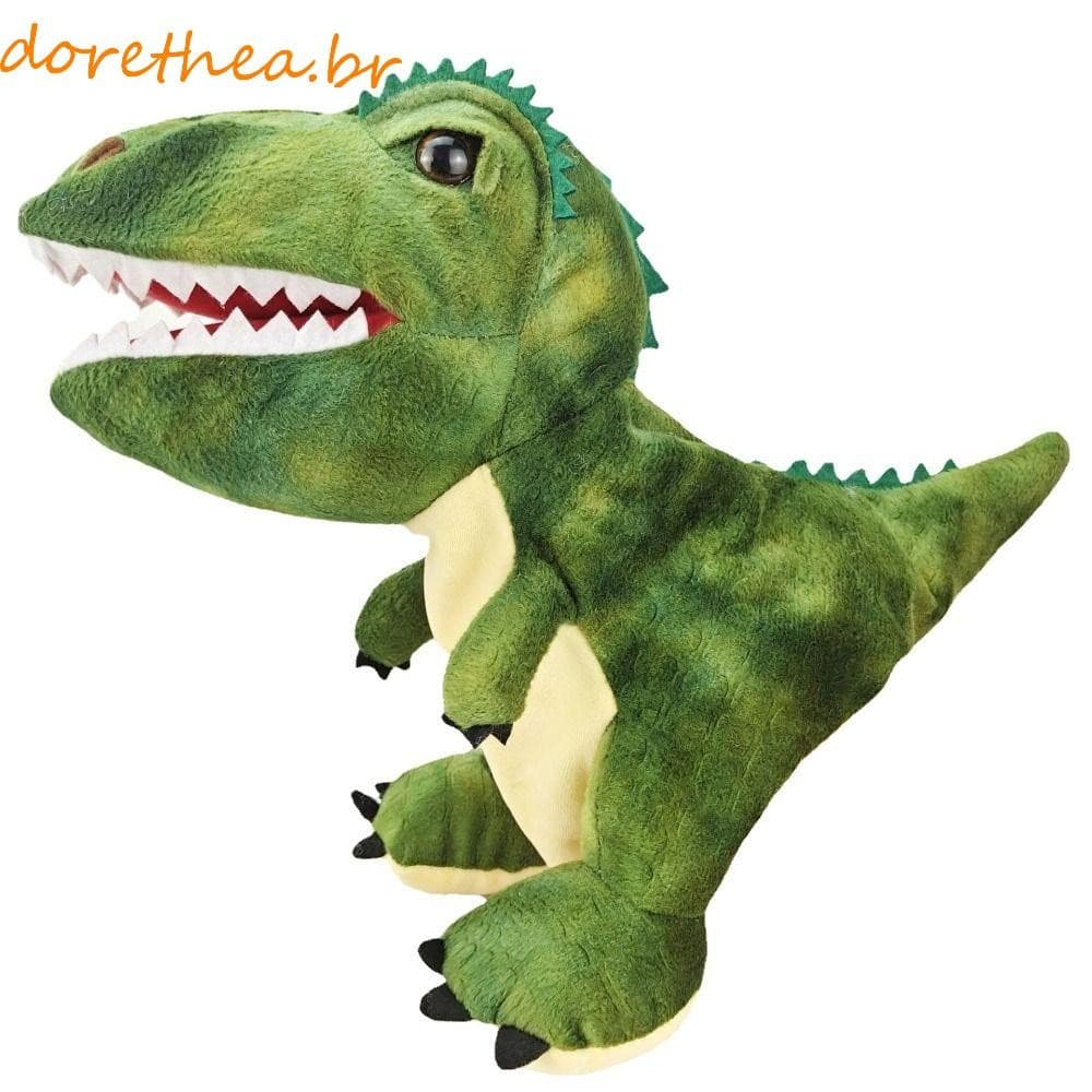 DORETHEA Fantoches De Mão De Dinossauro De Pelúcia Realista Triceratop Boneca Educacional Crianças Presentes Macio Dino