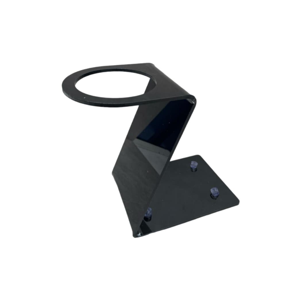 Suporte  de Secador em Acrílico Preto