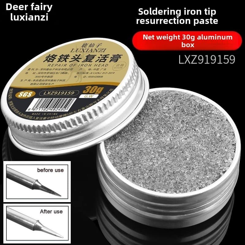 Pasta De Reparo De Ponta De Ferro De Solda Elétrica , Ressurreição , Remove Oxidação E Limpo , Creme , Óleo De Remoção